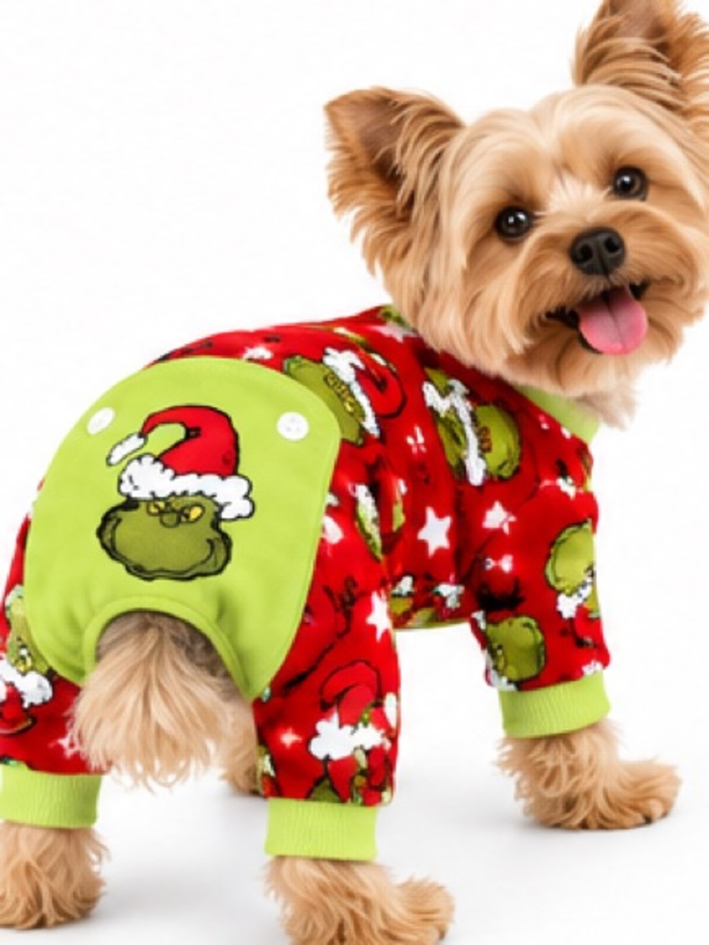NEW - The Grinch Dog Pajamas Size Small Christmas Grinch Pet PJs Red Green